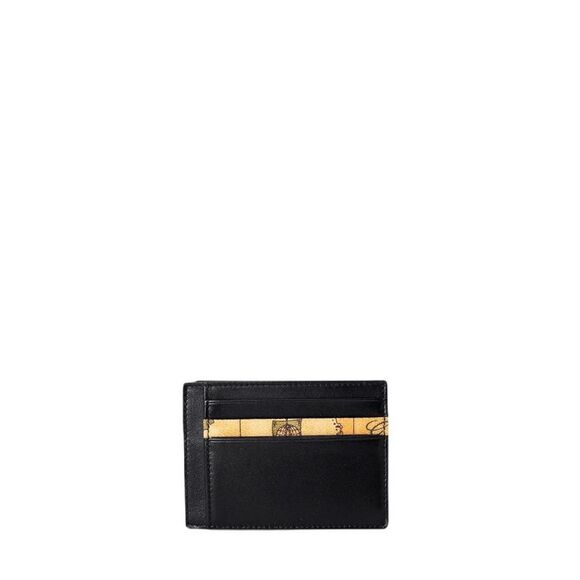 Alviero Martini Prima Classe Black Leather Men's Cardholder - Picture 1 of 4